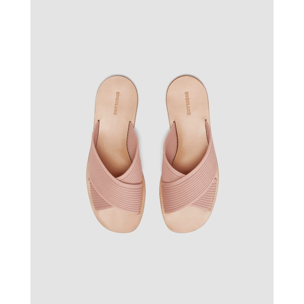 Everlane The Day Crossover Sandal‎ ReKnit Pale Pink Size 5